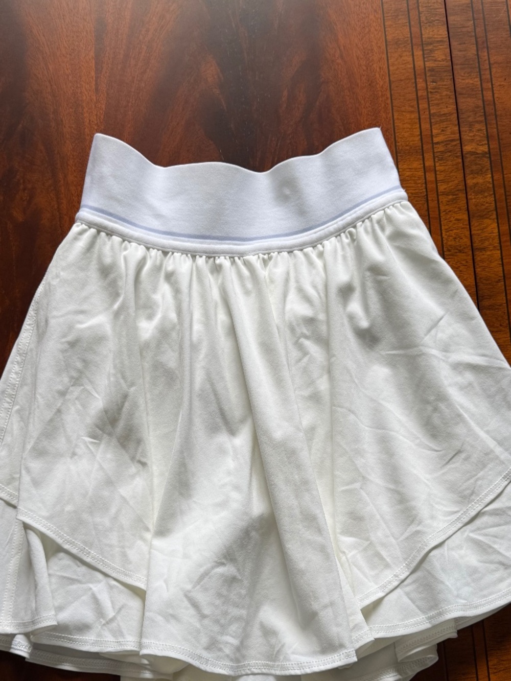 Lululemon Court Rival High-Rise Skirt, White, Size 2